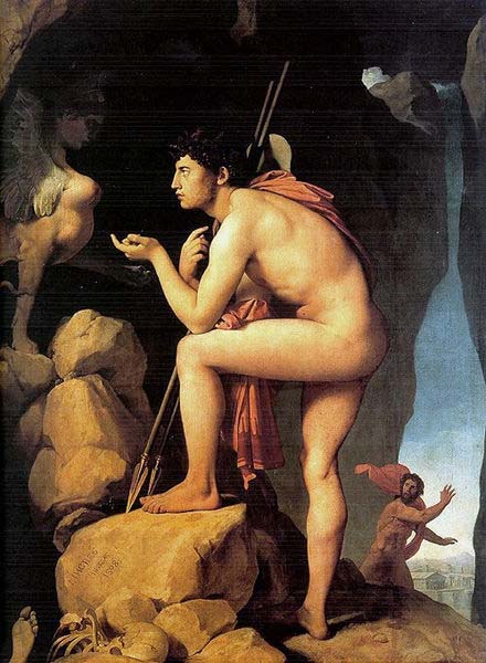 Jean Auguste Dominique Ingres Oedipus and the Sphinx